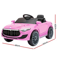 Thumbnail for Rigo Kids Ride On Car Battery Electric Toy Remote Control Pink Cars Dual Motor