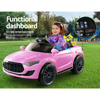 Thumbnail for Rigo Kids Ride On Car Battery Electric Toy Remote Control Pink Cars Dual Motor