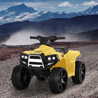 Thumbnail for Rigo Kids Ride On ATV Quad Motorbike Car 4 Wheeler Electric Toys Battery Yellow