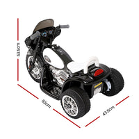 Thumbnail for Rigo Kids Ride On Motorbike Motorcycle Toys Black White