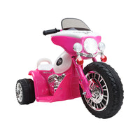 Thumbnail for Rigo Kids Electric Ride On Patrol Police Car Harley-Inspired 6V Pink