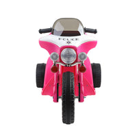 Thumbnail for Rigo Kids Electric Ride On Patrol Police Car Harley-Inspired 6V Pink