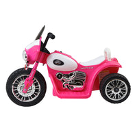 Thumbnail for Rigo Kids Electric Ride On Patrol Police Car Harley-Inspired 6V Pink