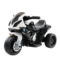 Thumbnail for Kids Ride On Motorbike BMW Licensed S1000RR Motorcycle Car Black