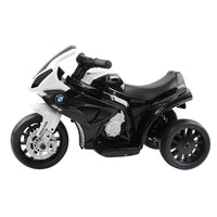 Thumbnail for Kids Ride On Motorbike BMW Licensed S1000RR Motorcycle Car Black