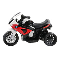 Thumbnail for Kids Ride On Motorbike BMW Licensed S1000RR Motorcycle Car Red