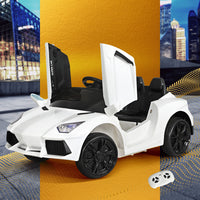 Thumbnail for Rigo Kids Ride On Car Outdoor Electric Toys Battery Remote Control MP3 12V White