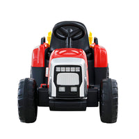 Thumbnail for Rigo Ride On Car Tractor Trailer Toy Kids Electric Cars 12V Battery Red