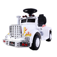 Thumbnail for Ride On Cars Kids Electric Toys Car Battery Truck Childrens Motorbike Toy Rigo White