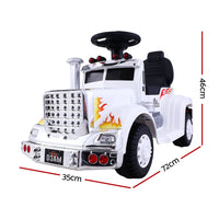 Thumbnail for Ride On Cars Kids Electric Toys Car Battery Truck Childrens Motorbike Toy Rigo White