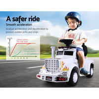 Thumbnail for Ride On Cars Kids Electric Toys Car Battery Truck Childrens Motorbike Toy Rigo White