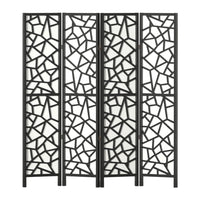 Thumbnail for Artiss 4 Panel Room Divider Screen 162x170cm Clover Black