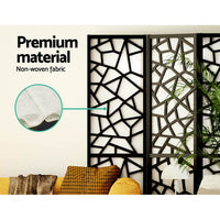 Thumbnail for Artiss 4 Panel Room Divider Screen 162x170cm Clover Black