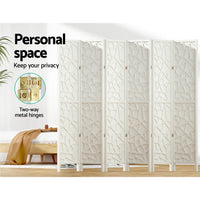 Thumbnail for Artiss 6 Panel Room Divider Screen 244x170cm Clover White