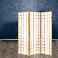 Thumbnail for Artiss 3 Panel Room Divider Screen 131x179cm Natural