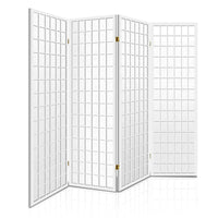 Thumbnail for Artiss 4 Panel Room Divider Screen 174x179cm White