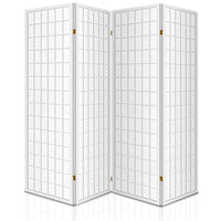 Thumbnail for Artiss 4 Panel Room Divider Screen 174x179cm White