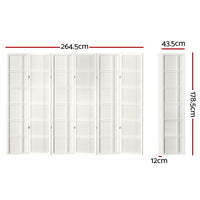 Thumbnail for Artiss 6 Panel Room Divider Screen 265x179cm Nova White