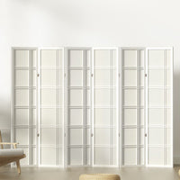 Thumbnail for Artiss 6 Panel Room Divider Screen 265x179cm Nova White