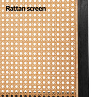 Thumbnail for Artiss 3 Panel Room Divider Screen 151x180cm Rattan Brown