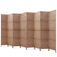 Thumbnail for Artiss 8 Panel Room Divider Screen Privacy Timber Foldable Dividers Stand Natural