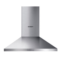 Thumbnail for Devanti Range Hood 60cm 600mm Kitchen Canopy Stainless Steel Rangehood Wall Mount