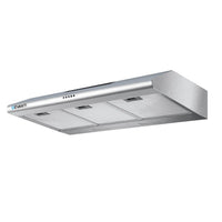 Thumbnail for DEVANTI Fixed Range Hood Rangehood Stainless Steel Kitchen Canopy 90cm 900mm