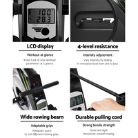 Thumbnail for Everfit Rowing Exercise Machine Rower Resistance Home Gym