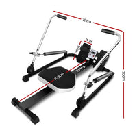 Thumbnail for Everfit Rowing Exercise Machine Rower Hydraulic Resistance Fitness Gym Cardio