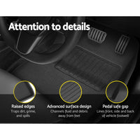 Thumbnail for Weisshorn Car Rubber Floor Mats Front and Rear For Tesla Model 3 2021-2022