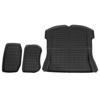 Thumbnail for 3PCS Car Rear Front Cargo Trunk Toolbox Luggage Rubber Mats for Tesla Model 3 2021-2022