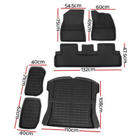 Thumbnail for Weisshorn Car Rubber Floor Mats for Tesla Model 3 Trunk Toolbox Cargo Mat Carpet