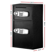 Thumbnail for UL-TECH Electronic Safe Digital Security Box Double Door LCD Display