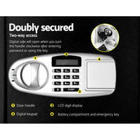 Thumbnail for UL-TECH Electronic Safe Digital Security Box Double Door LCD Display