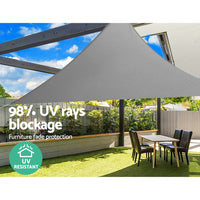 Thumbnail for Instahut Sun Shade Sail Cloth Shadecloth Right Triangle Canopy 280gsm 3x3x4.3m