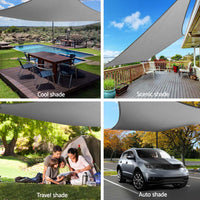 Thumbnail for Instahut Shade Sail Cloth Canopy Shadecloth Awning Outdoor Rectangle 3x5M