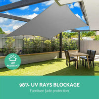 Thumbnail for Instahut Shade Sail Cloth Canopy Shadecloth Awning Outdoor Rectangle 3x5M