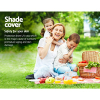 Thumbnail for Instahut 4x6m Shade Sail Sun Shadecloth 280gsm Black