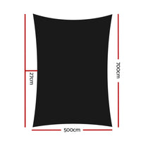 Thumbnail for Instahut 280gsm 5x7m Sun Shade Sail Canopy Rectangle