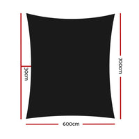 Thumbnail for Instahut 280gsm 6x7m Sun Shade Sail Canopy Rectangle