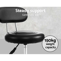 Thumbnail for Artiss Salon Stool Swivel Chair Backrest Barber Hairdressing Hydraulic Height