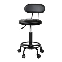 Thumbnail for Artiss Salon Stool Swivel Chairs with Back Barber Beauty Hydralic Lift