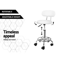 Thumbnail for Artiss Salon Stool Swivel Barber Chair Backrest Hairdressing Hydraulic Height