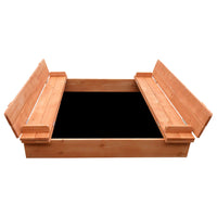 Thumbnail for Keezi Wooden Outdoor Sandpit Set - Natural Wood