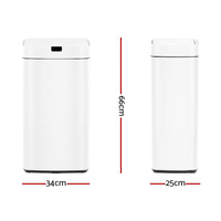 Thumbnail for Devanti 45L Sensor Bin White