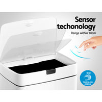 Thumbnail for Devanti 45L Sensor Bin White