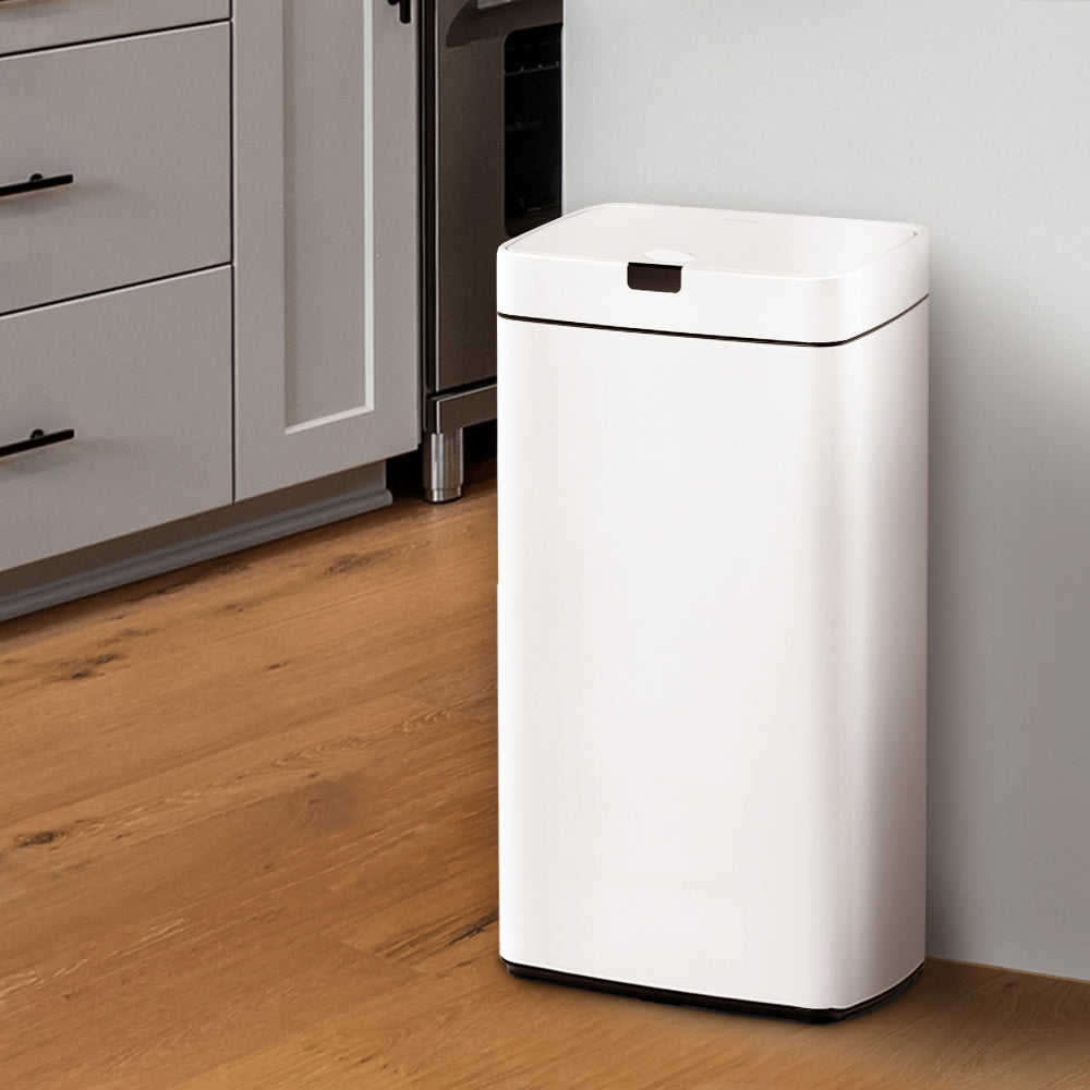 Devanti 45L Sensor Bin White