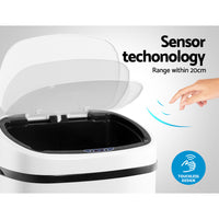 Thumbnail for Devanti 58L Sensor Bin White