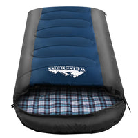 Thumbnail for Weisshorn Sleeping Bag Camping Hiking Tent Winter Outdoor Comfort 0 Degree Navy