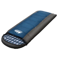 Thumbnail for Weisshorn Sleeping Bag Camping Hiking Tent Winter Outdoor Comfort 0 Degree Navy